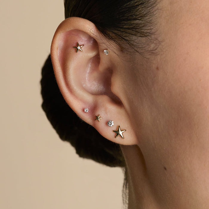 Solid Gold Earrings-Astrid & Miyu