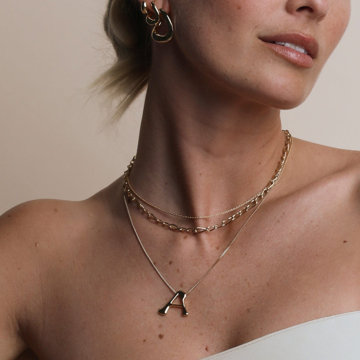 Initial Pendant Necklaces-Astrid & Miyu