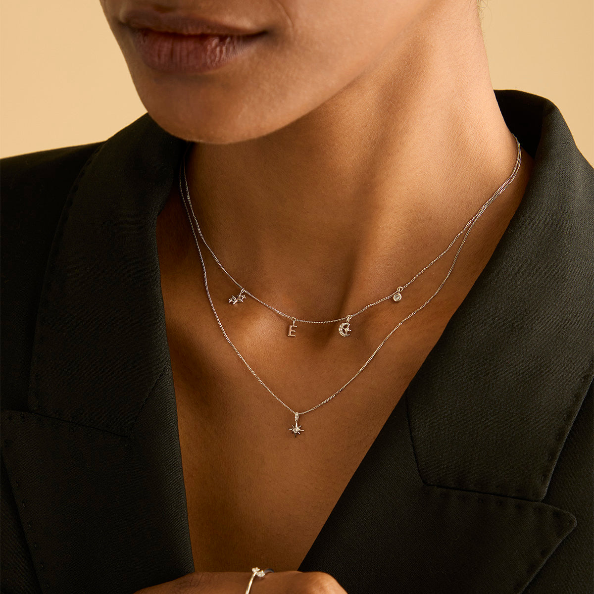 Motif Charms - Pavé Celestial Charm 9k White Gold - Welding Charm - Astrid & Miyu