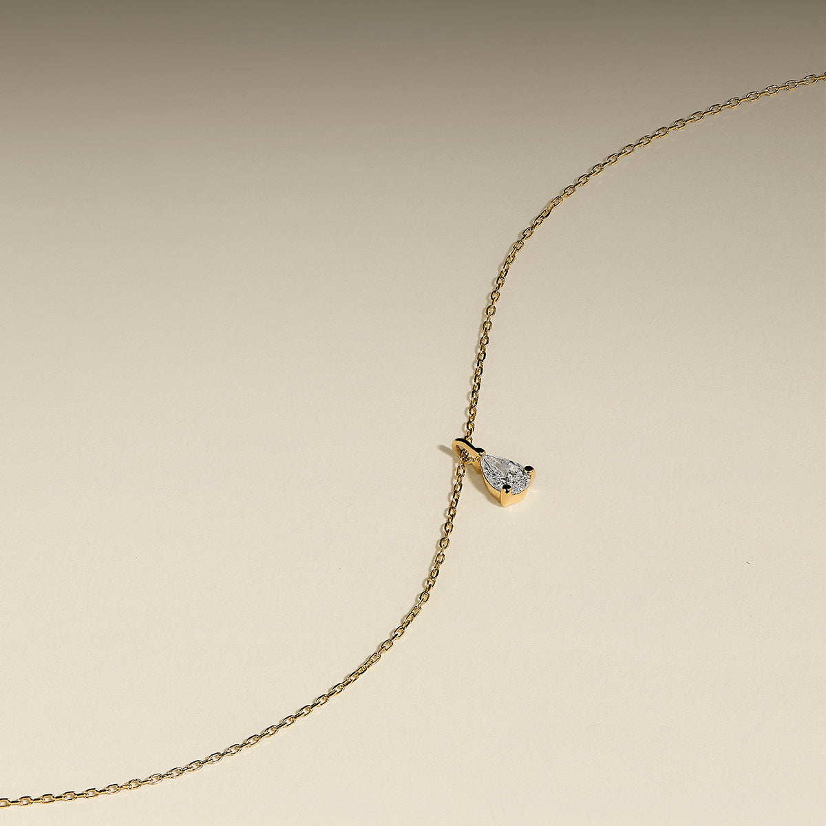 Diamond Pendant Necklace Ornament Bauble in Solid Gold-Astrid & Miyu