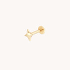Cosmic Star Piercing Stud in Solid Gold-Astrid & Miyu