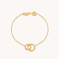 18k Gold Plated Jewellery - Orbit Crystal Bracelet in Gold - Chain Bracelet - Astrid & Miyu
