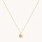 August Peridot Birthstone Necklace in Solid Gold
