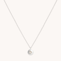 Birthstone Jewellery - October Opal Birthstone Necklace in Solid White Gold - Pendant Necklace - Astrid & Miyu
