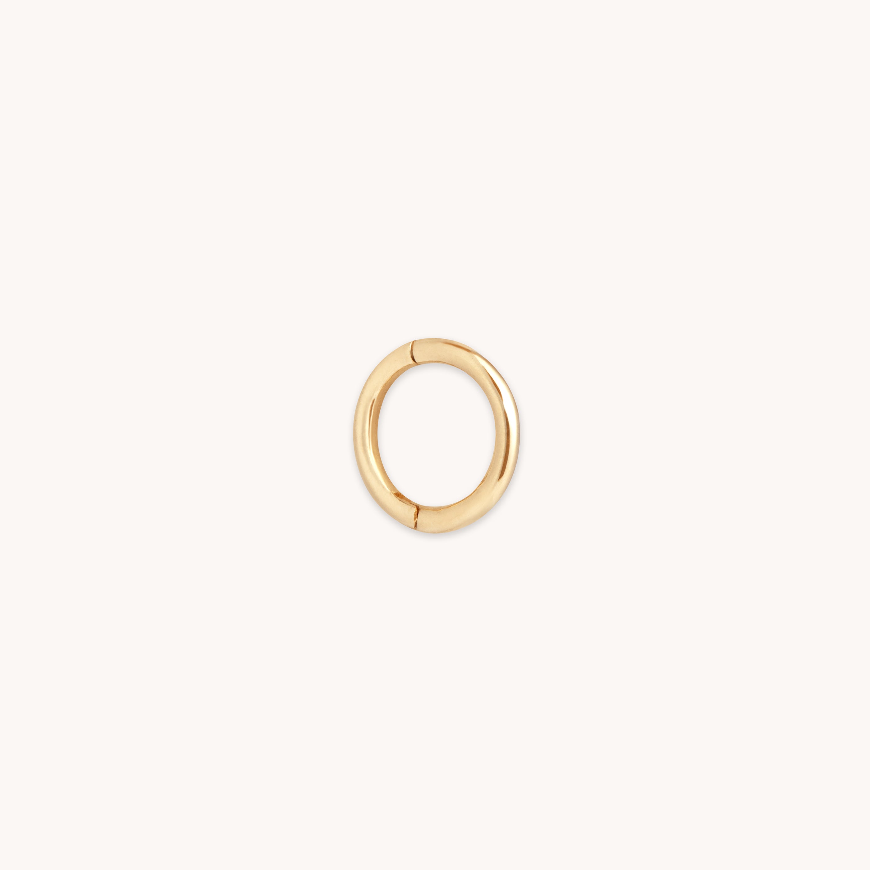 Earrings - Seamless Hoop 1mm in Solid Gold - Piercing Hoop - Astrid & Miyu