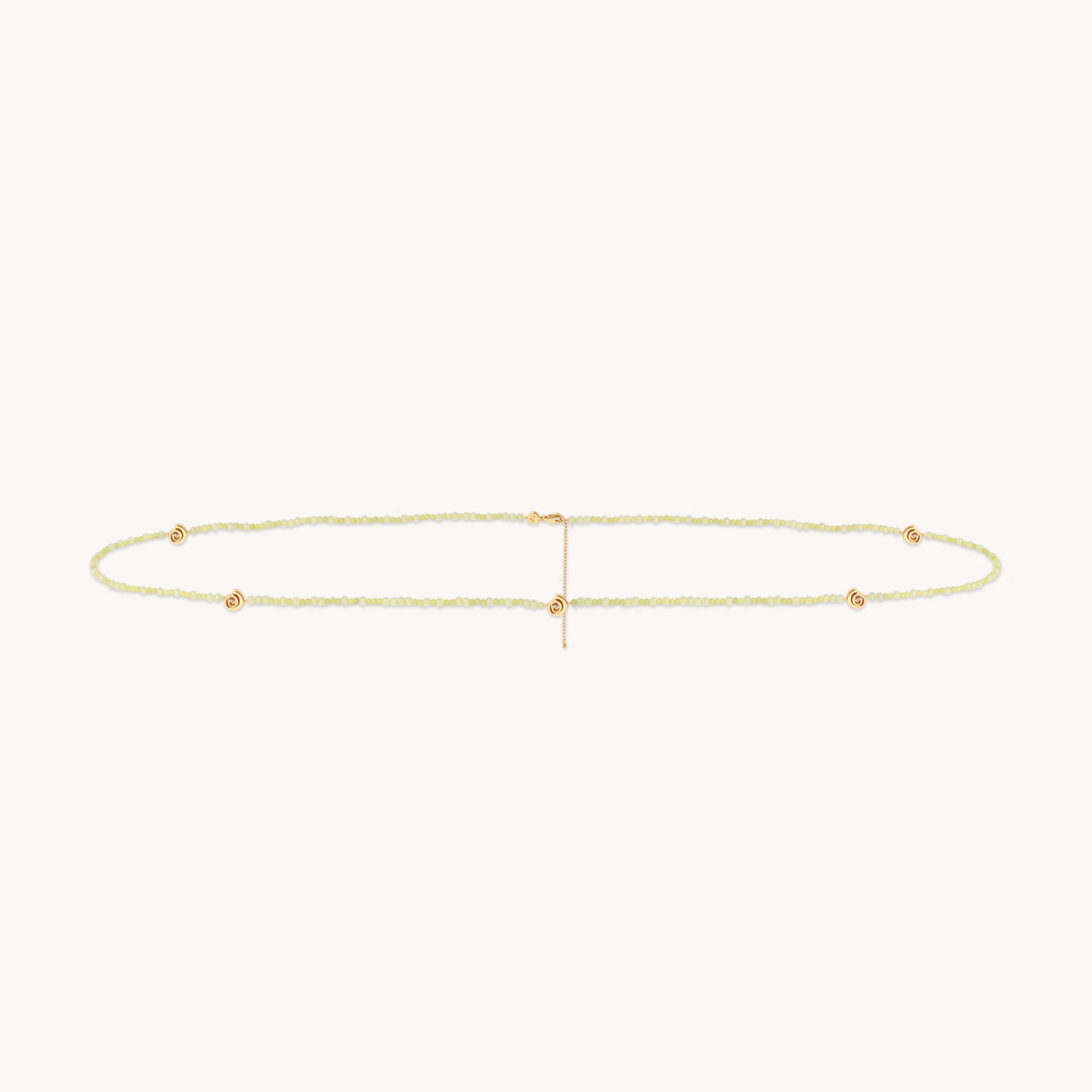 Belly Chains - Lemon Jade Belly Chain in Gold - Belly Chain - Astrid & Miyu