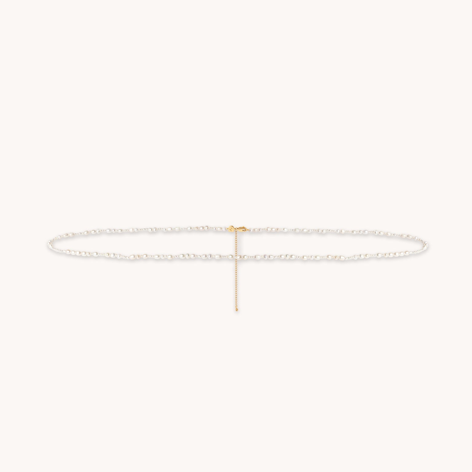 Belly Chains - Serenity Pearl Beaded Belly Chain in Gold - Necklaces - Astrid & Miyu