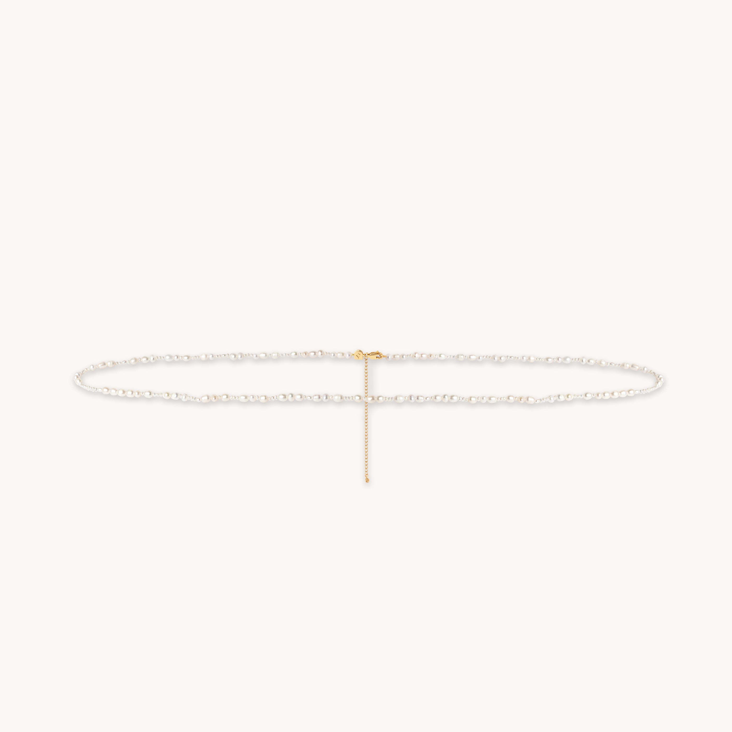 Belly Chains - Serenity Pearl Beaded Belly Chain in Gold - Necklaces - Astrid & Miyu
