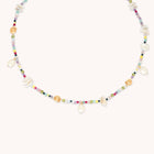Gemstone Necklaces - Treasure Beaded Necklace in Gold - Necklaces - Astrid & Miyu