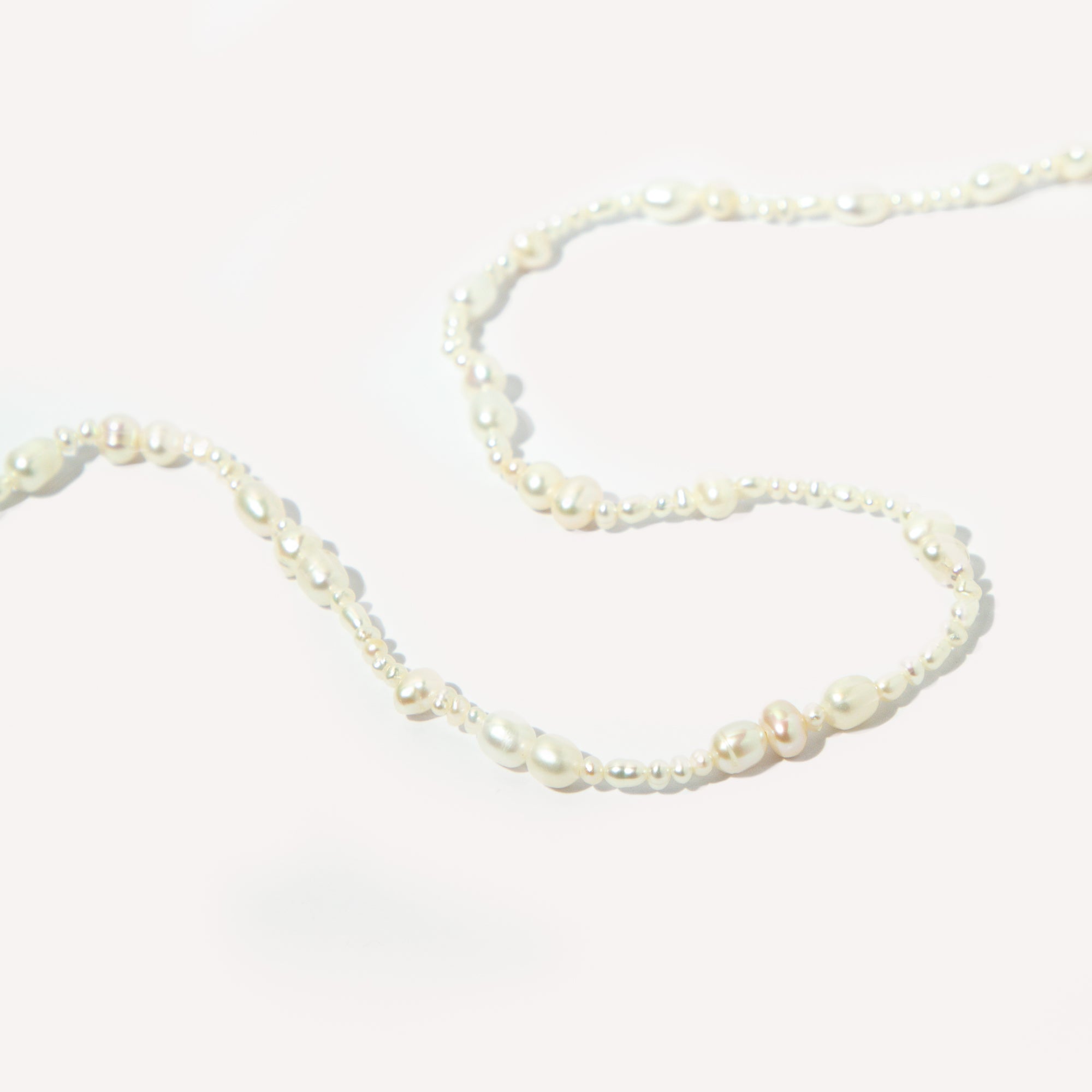 18k Gold Plated Jewellery - Serenity Pearl Beaded Necklace in Gold - Necklaces - Astrid & Miyu