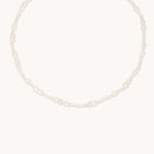 18k Gold Plated Jewellery - Serenity Pearl Beaded Necklace in Gold - Necklaces - Astrid & Miyu