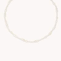 18k Gold Plated Jewellery - Serenity Pearl Beaded Necklace in Gold - Necklaces - Astrid & Miyu