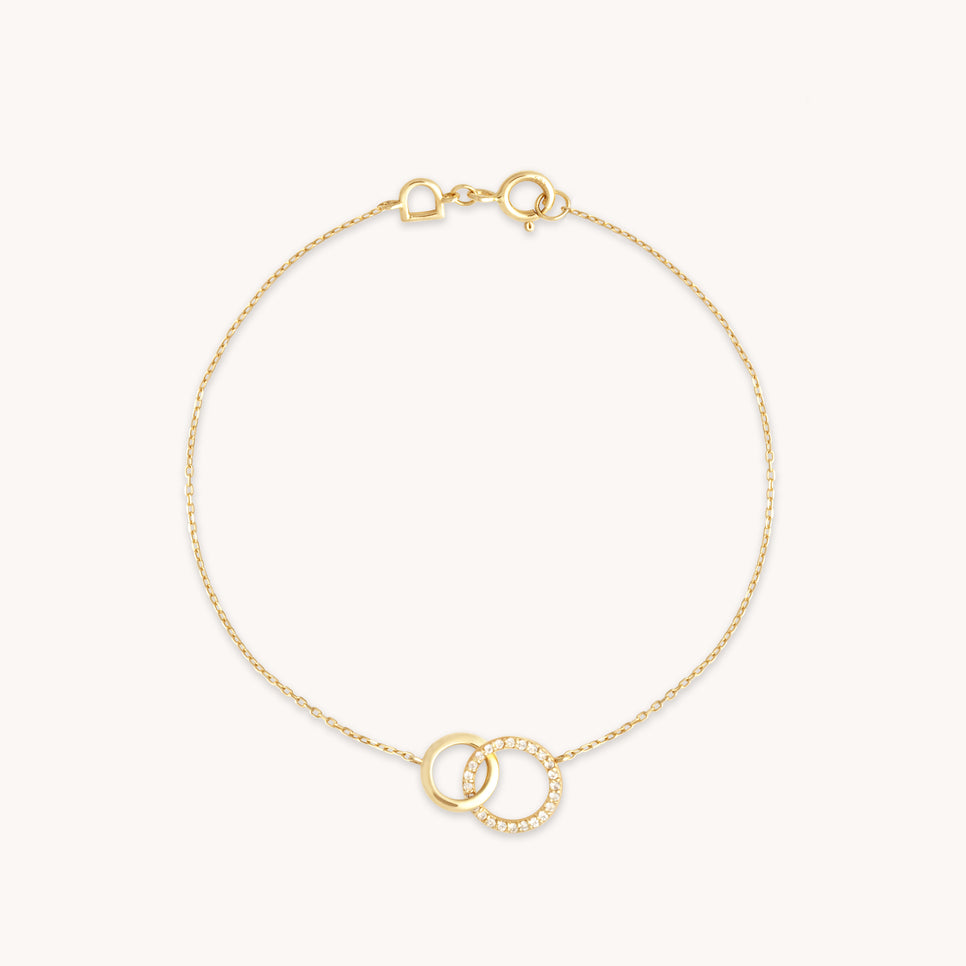 Orbit Topaz Bracelet in Solid Gold-Astrid & Miyu
