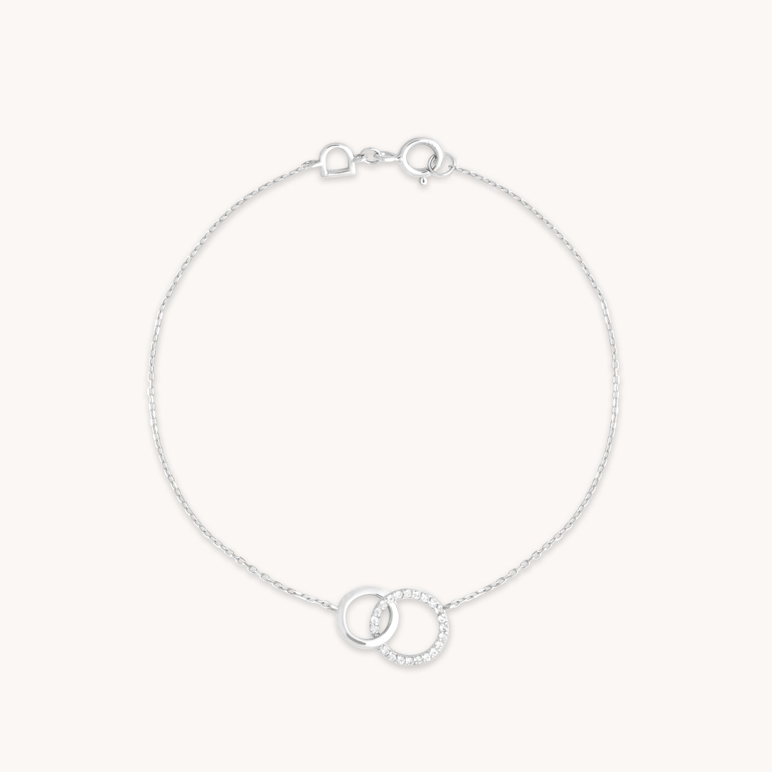 Orbit Topaz Bracelet in Solid White Gold-Astrid & Miyu