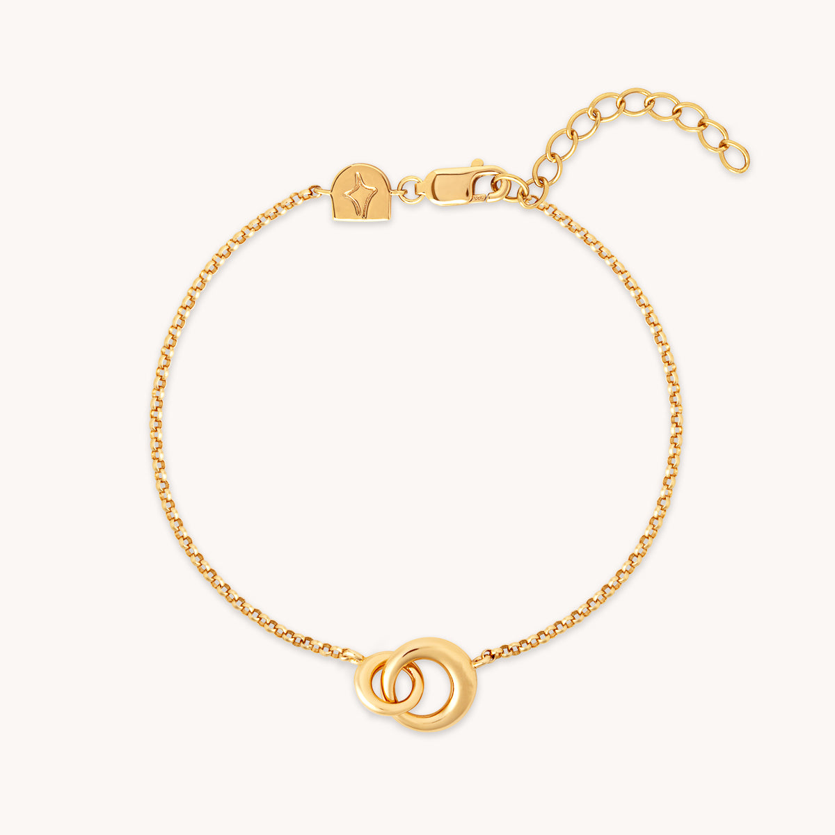 18k Gold Plated Jewellery - Dome Link Bracelet in Gold - Chain Bracelets - Astrid & Miyu
