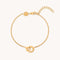 Dome Link Bracelet in Gold