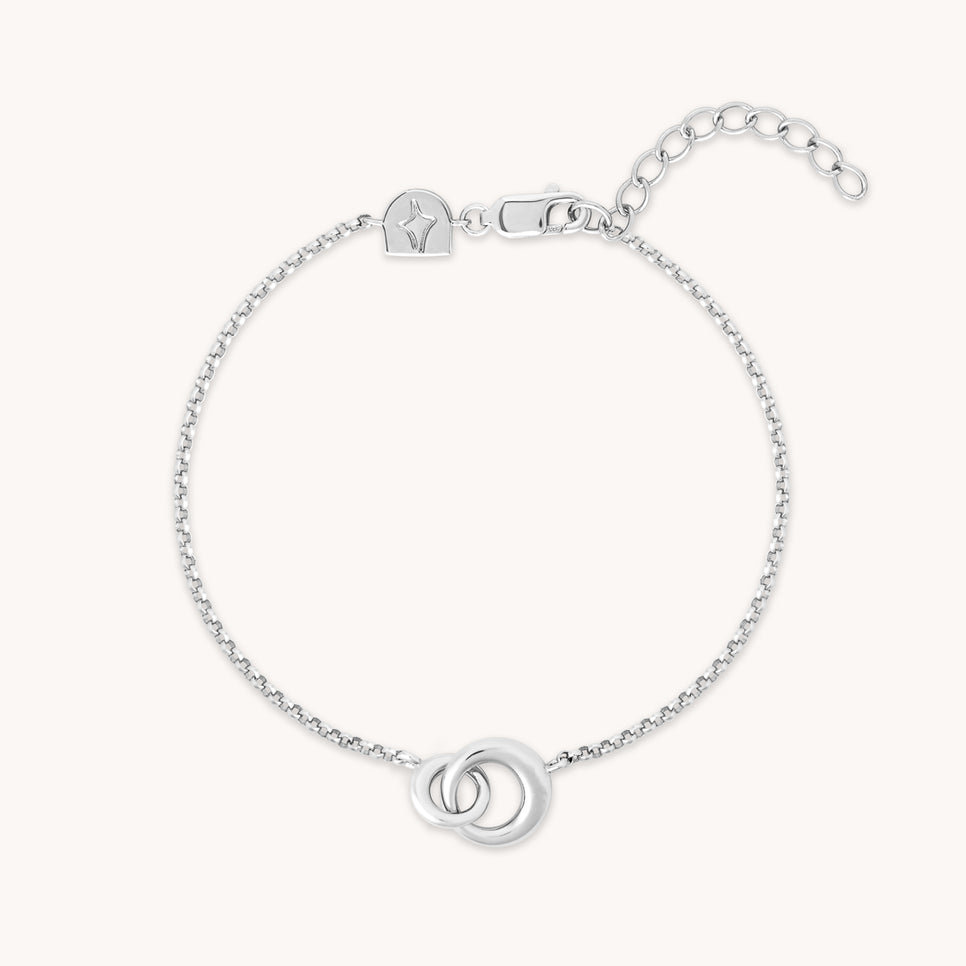 Bracelets - Dome Link Bracelet in Silver - Chain Bracelets - Astrid & Miyu