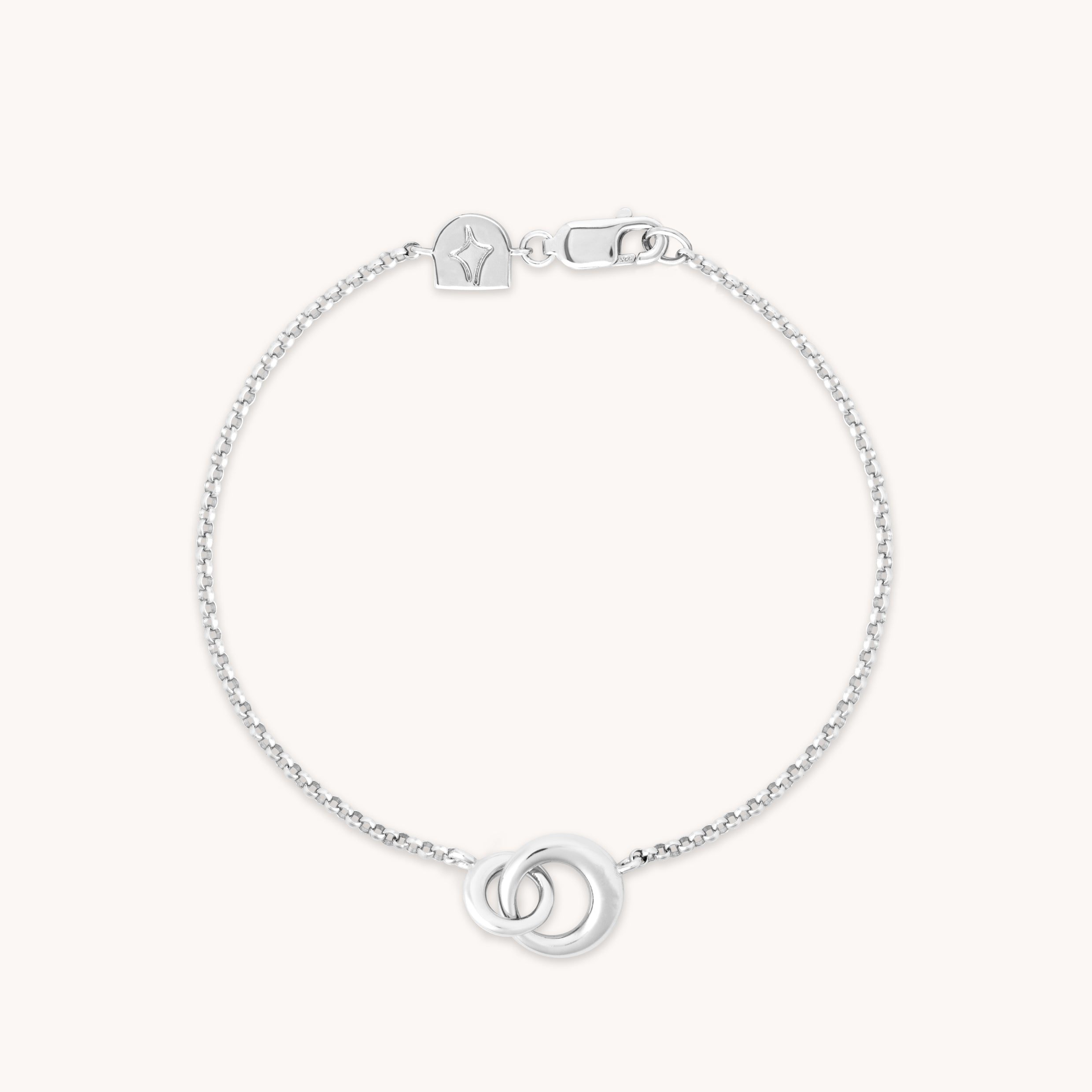 Bracelets - Dome Link Bracelet in Silver - Chain Bracelet - Astrid & Miyu