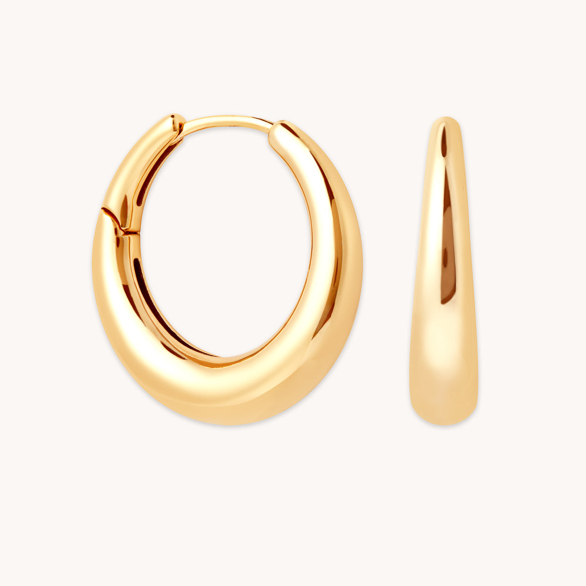 Dome Gold Hoops Astrid Miyu Earrings
