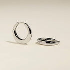 Dome Hoops in Silver-Astrid & Miyu