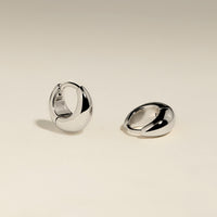 Dome Huggies in Silver-Astrid & Miyu