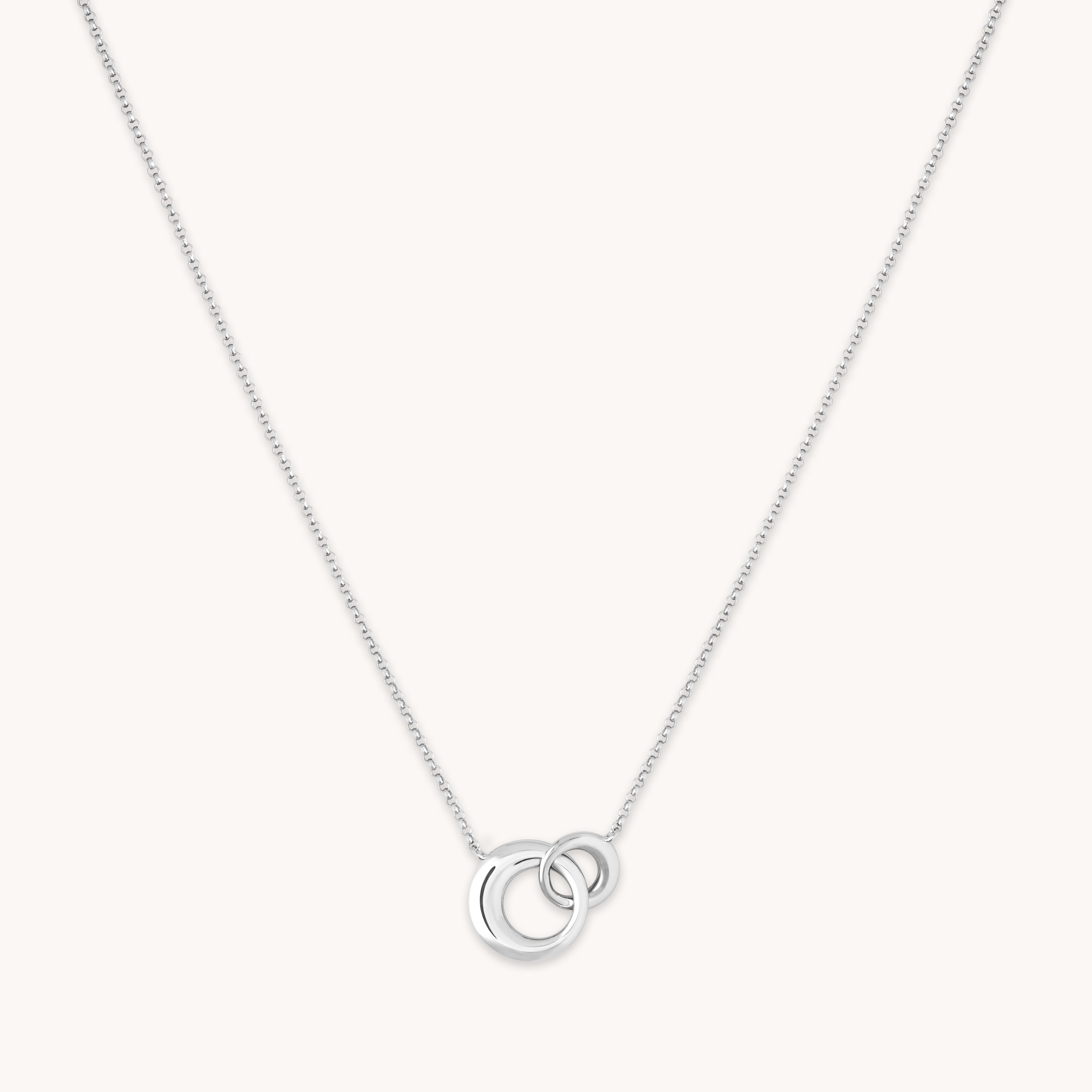 Necklaces & Bracelets - Dome Link Necklace in Silver - Pendant Necklace - Astrid & Miyu