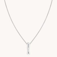 Necklaces & Bracelets - I Initial Bold Pendant Necklace in Silver - Pendant Necklace - Astrid & Miyu