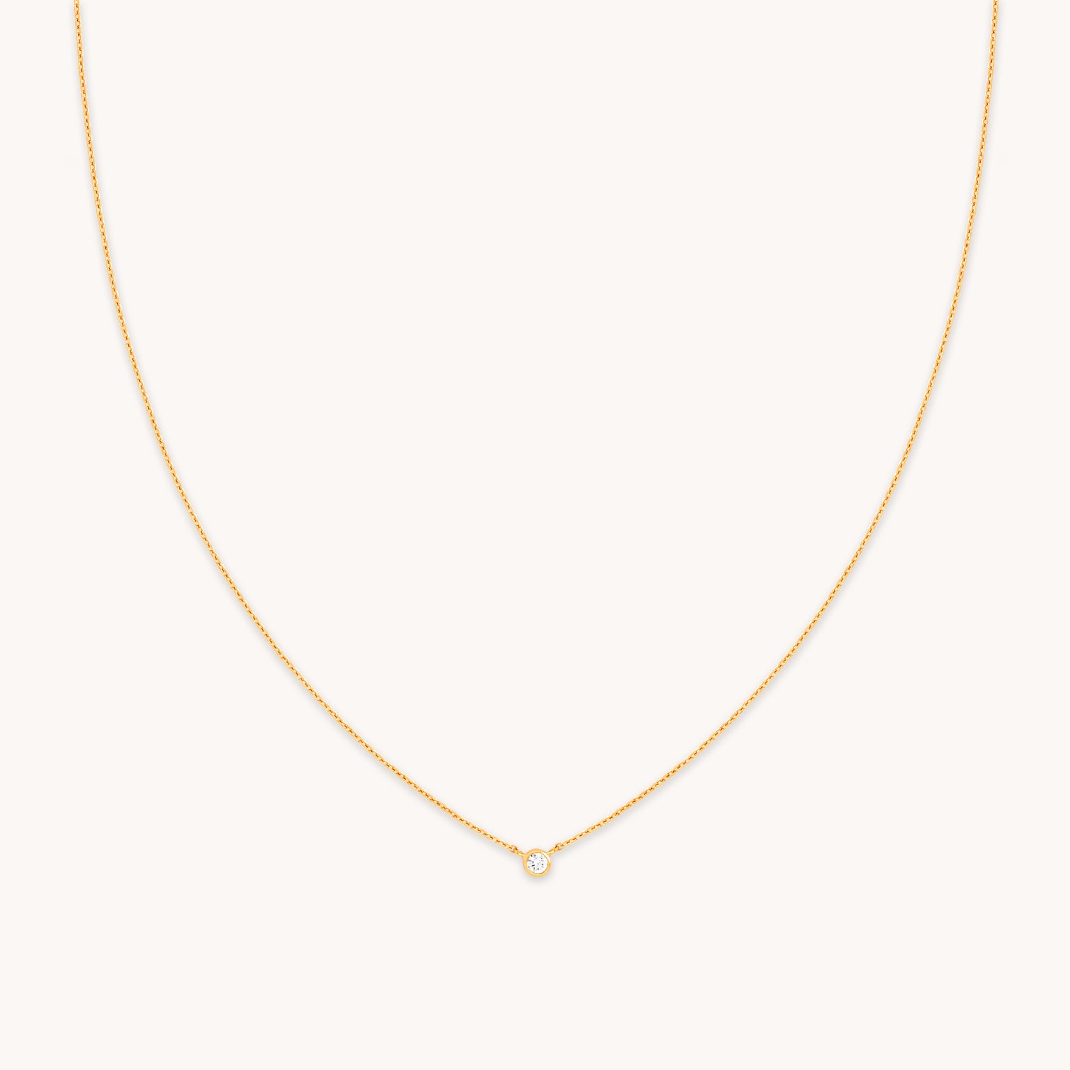 18k Gold Plated Jewellery - Essential Crystal Pendant Necklace in Gold - Necklaces - Astrid & Miyu