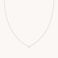 Essential Jewellery Collection - Essential Crystal Pendant Necklace in Silver - Necklaces - Astrid & Miyu