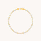 18k Gold Plated Jewellery - Gleam Bold Tennis Chain Bracelet in Gold - Chain Bracelet - Astrid & Miyu