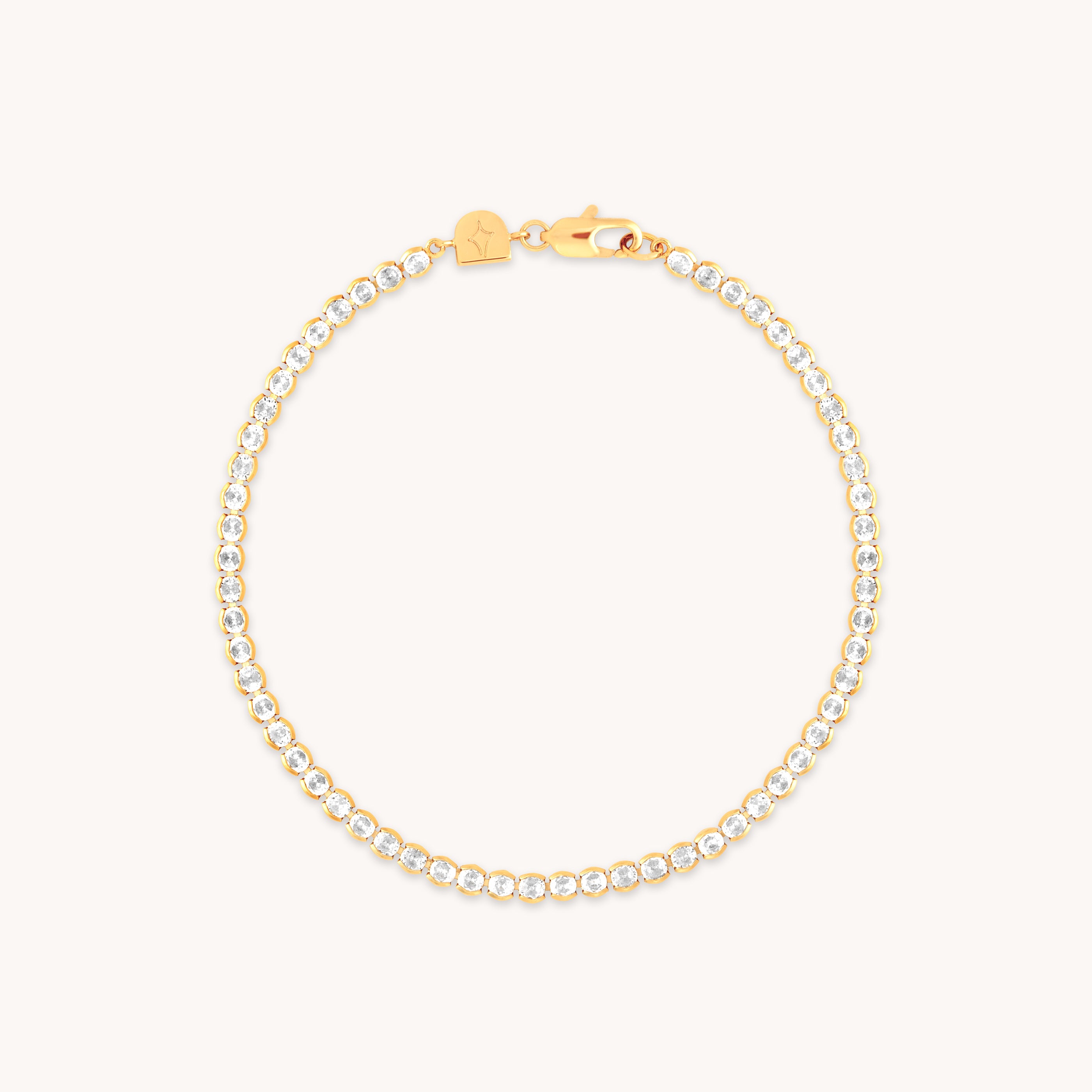 18k Gold Plated Jewellery - Gleam Bold Tennis Chain Bracelet in Gold - Chain Bracelet - Astrid & Miyu