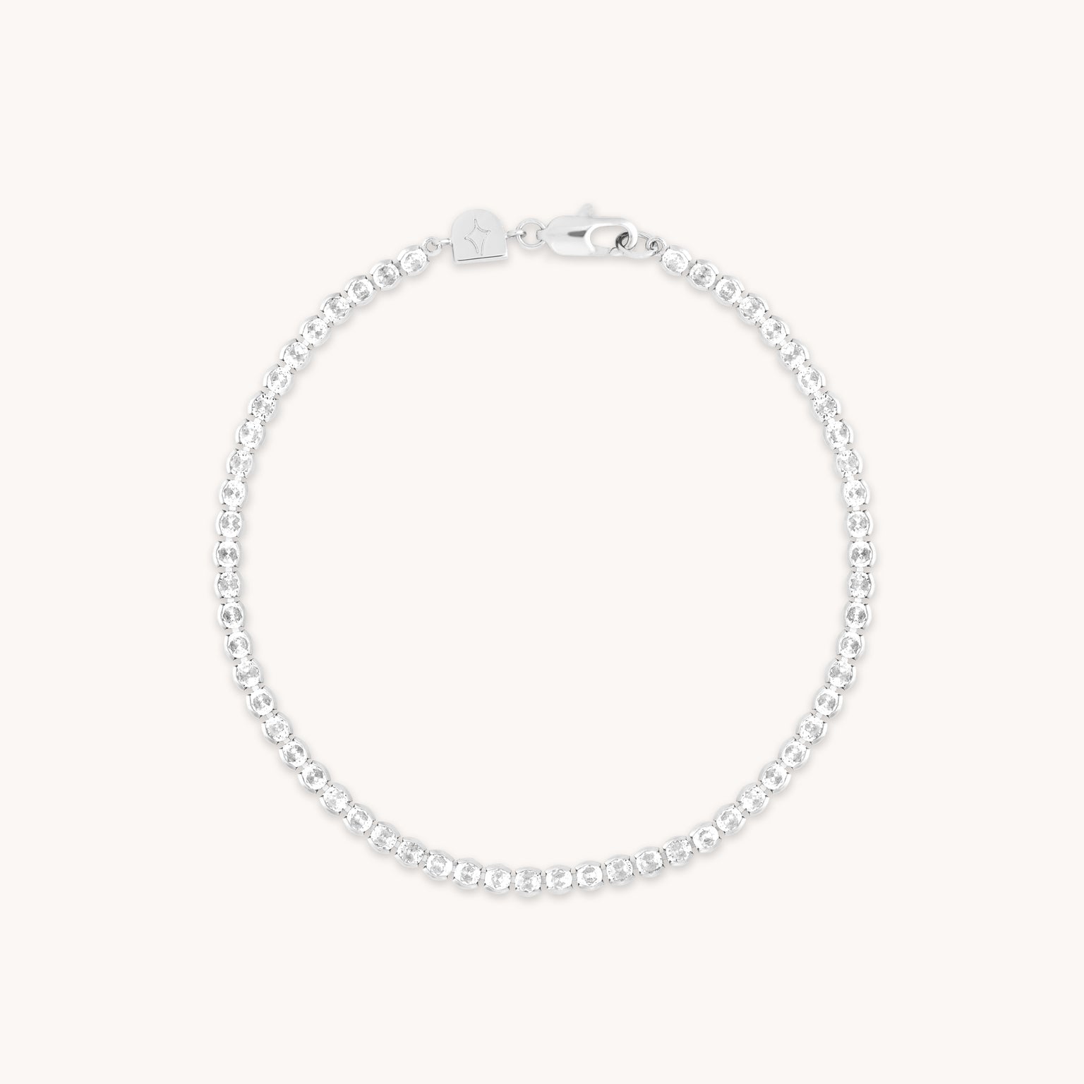 Bracelets - Gleam Bold Tennis Chain Bracelet in Silver - Chain Bracelet - Astrid & Miyu