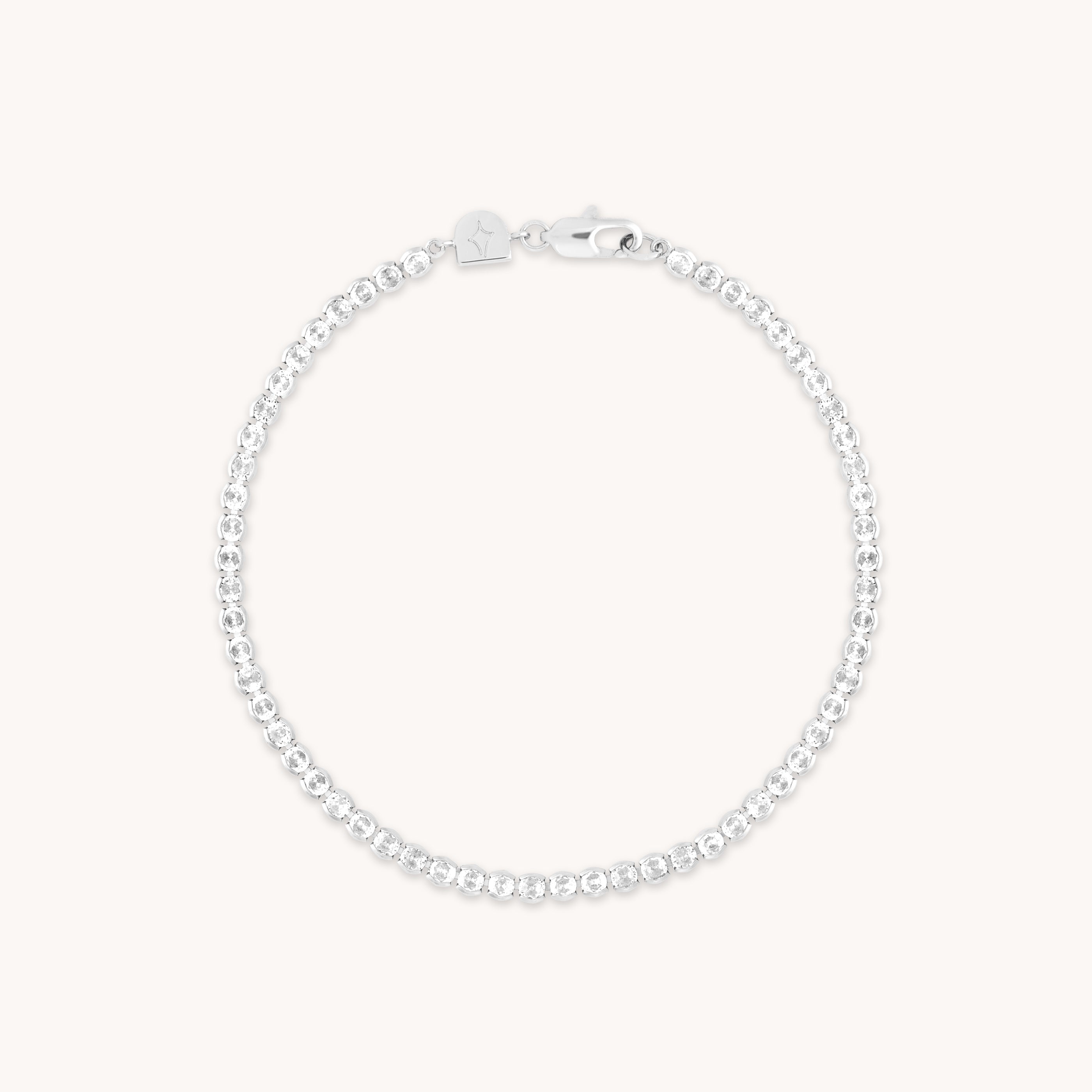 Bracelets - Gleam Bold Tennis Chain Bracelet in Silver - Chain Bracelet - Astrid & Miyu