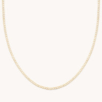 18k Gold Plated Jewellery - Gleam Tennis Chain Necklace in Gold - Chain Necklaces - Astrid & Miyu