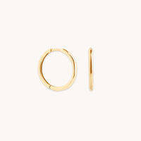 Earrings - Staple Hoops in Solid Gold - Hoop Earrings - Astrid & Miyu
