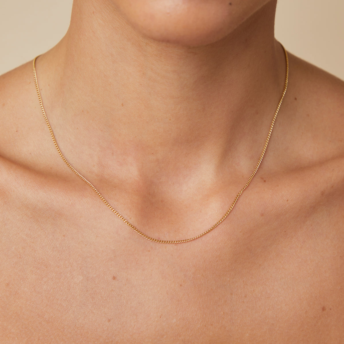 Charm Compatible Necklaces & Bracelets - Bold Miyu Chain Necklace in Solid Gold - Necklaces - Astrid & Miyu