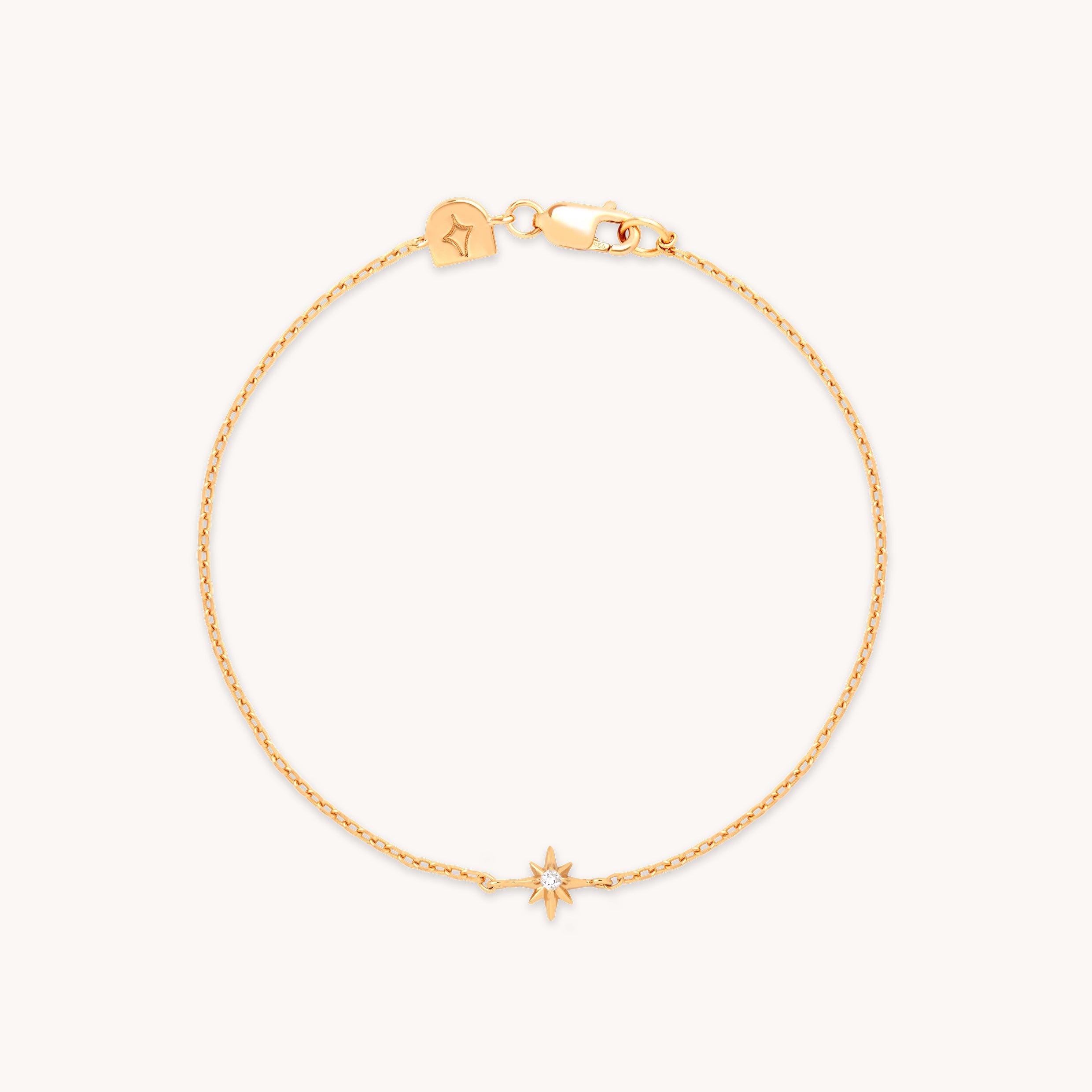 Shooting Star Pendant Bracelet in Gold-Astrid & Miyu
