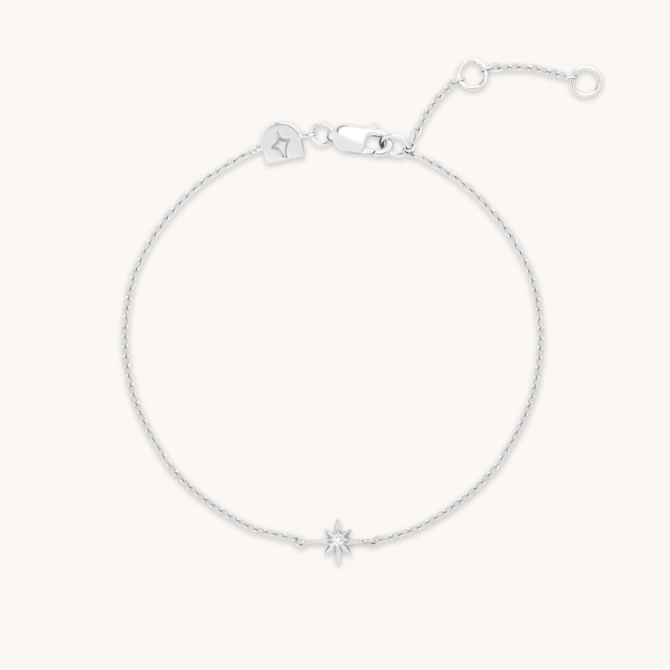 Shooting Star Charm Bracelet in Silver-Astrid & Miyu