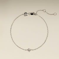 Shooting Star Pendant Bracelet in Silver