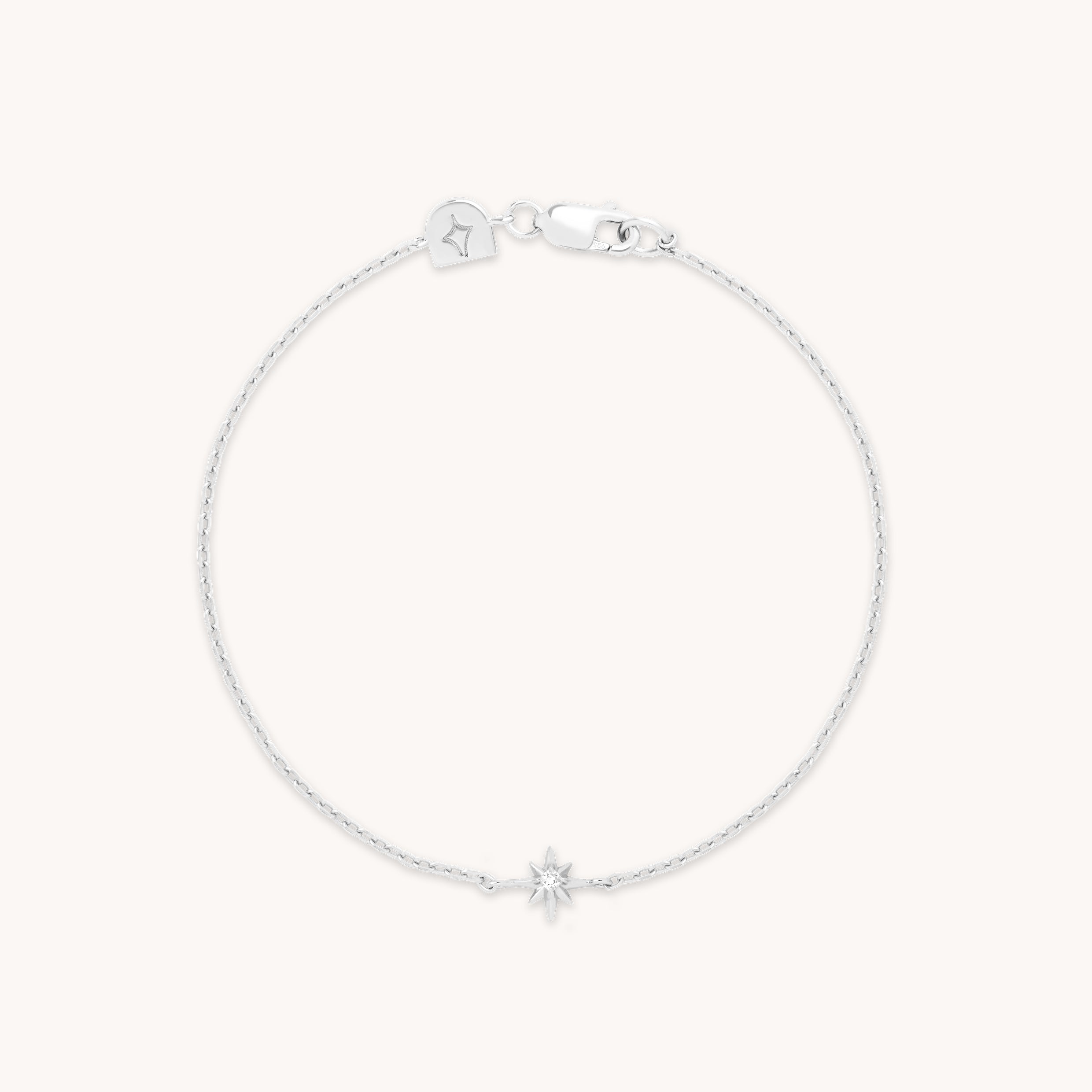 Shooting Star Pendant Bracelet in Silver-Astrid & Miyu