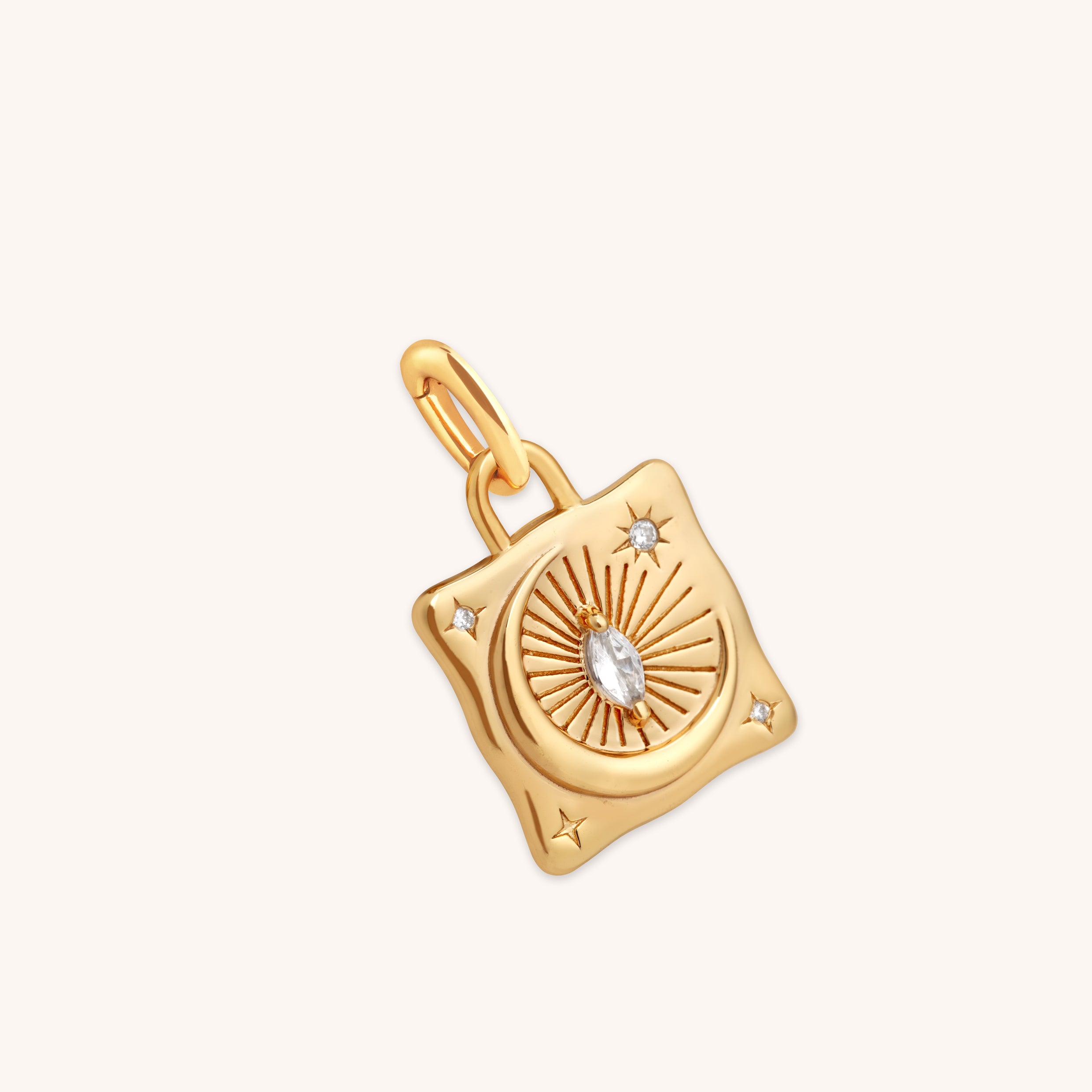 Moon Crystal Clip Charm in Gold-Astrid & Miyu