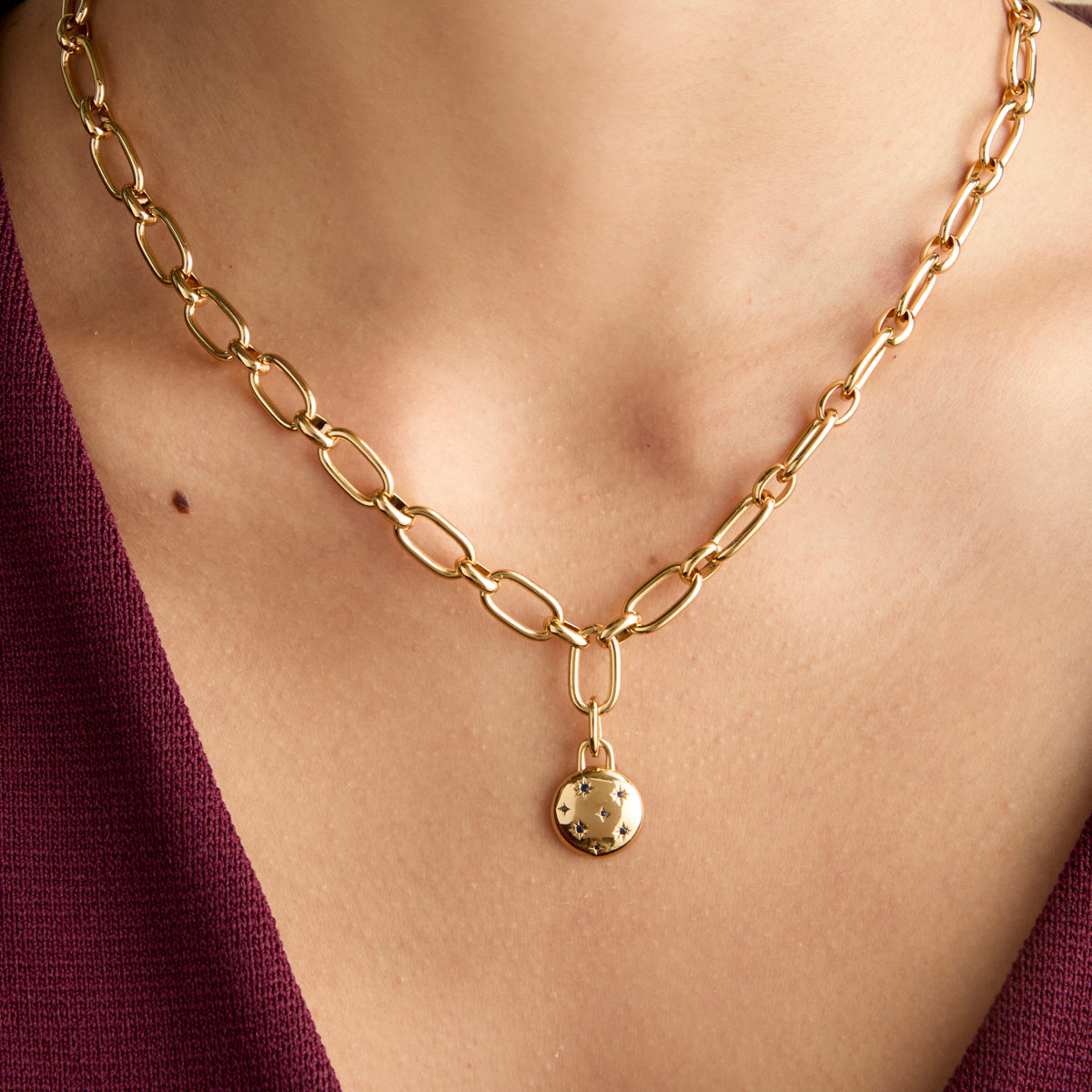 Cosmic Coin Clip Charm in Gold-Astrid & Miyu