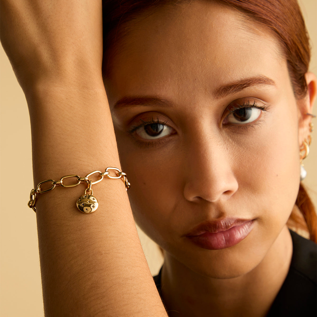 Cosmic Coin Clip Charm in Gold-Astrid & Miyu