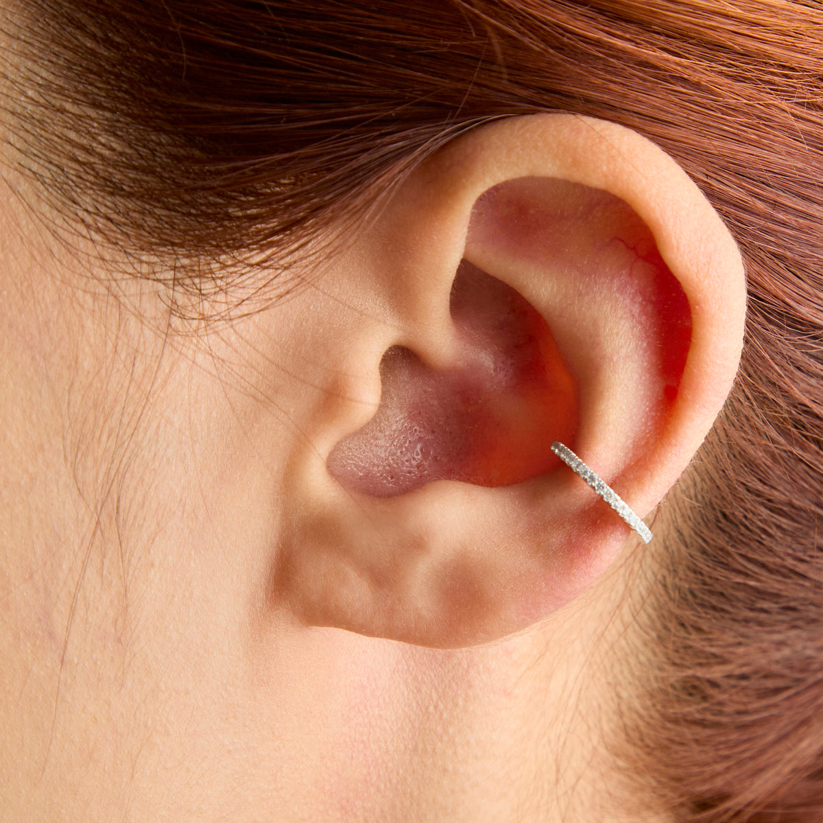 Crystal Ear Cuff in Silver-Astrid & Miyu