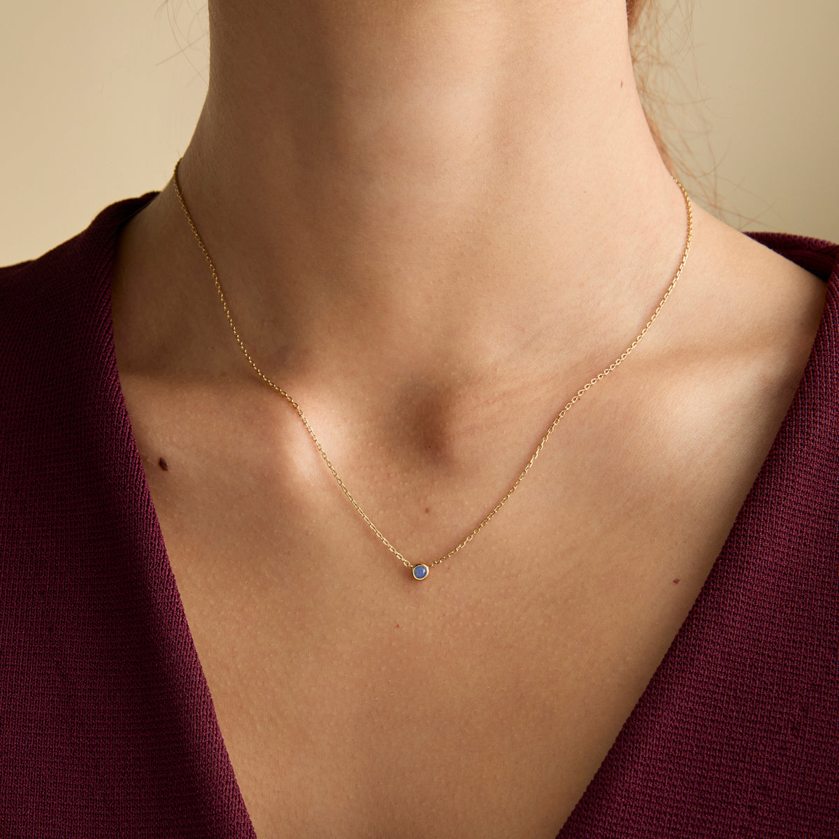 Opal Pendant Necklace in Gold-Astrid & Miyu