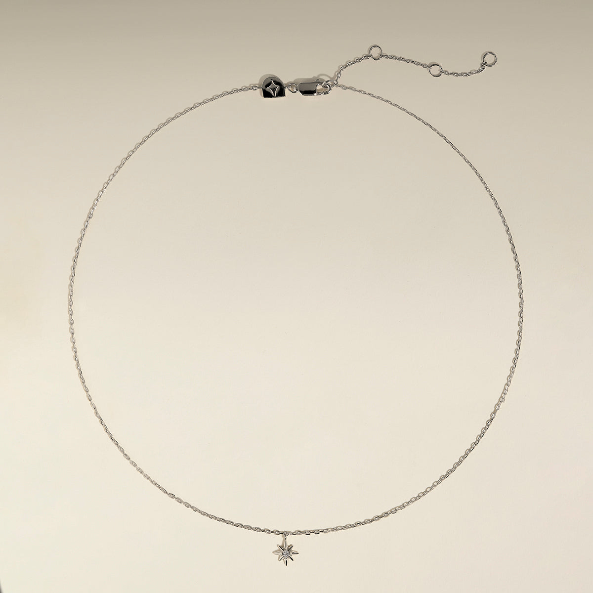 Twilight Star Pendant Necklace in Silver