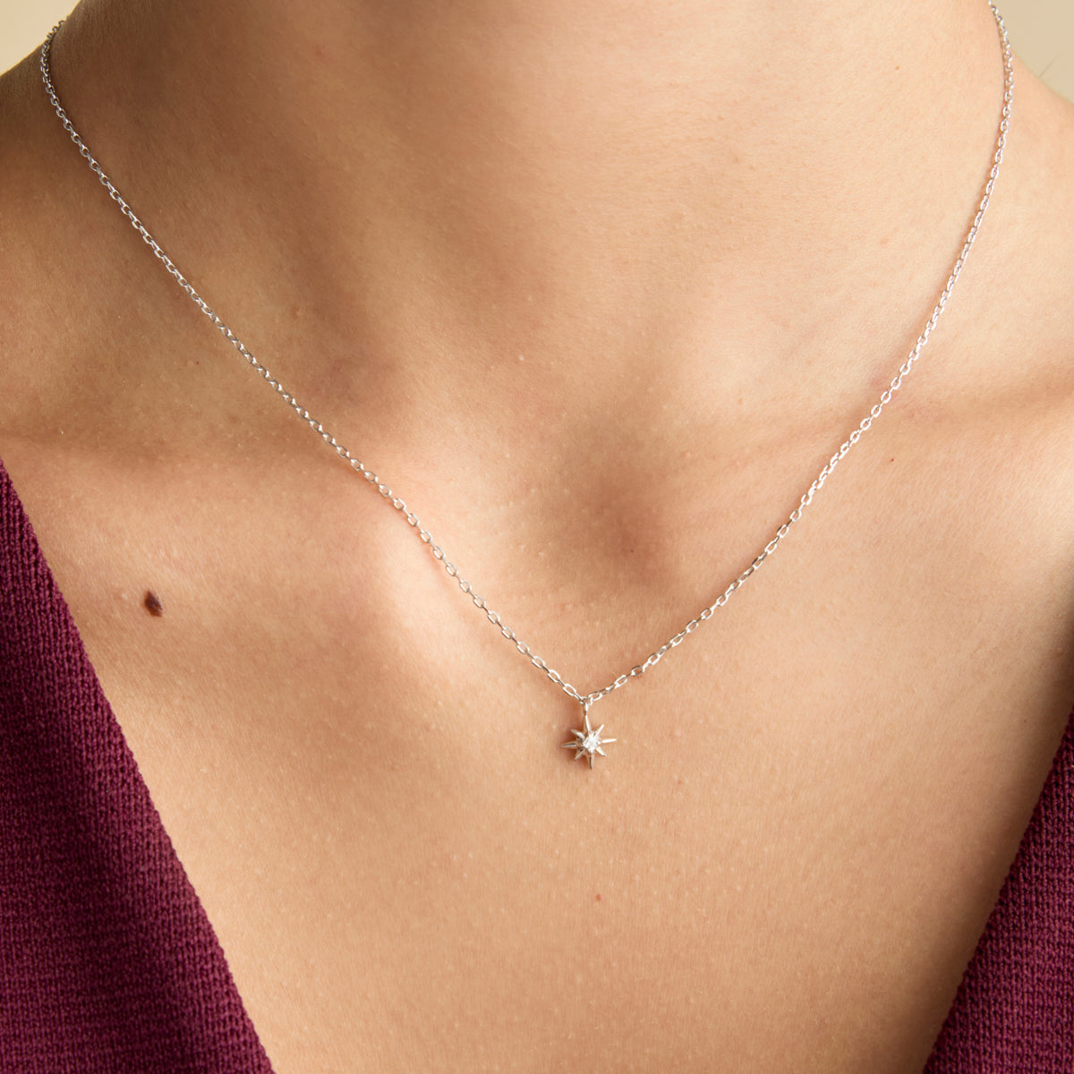 Twilight Star Pendant Necklace in Silver-Astrid & Miyu