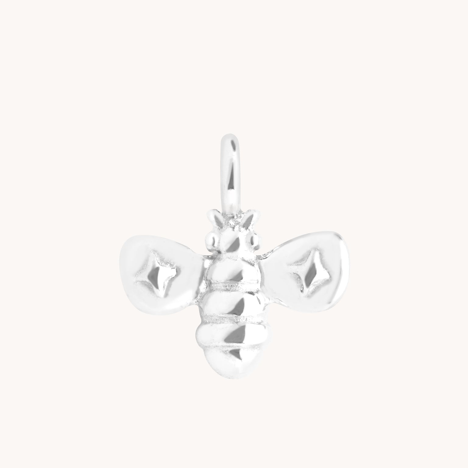 Manchester Bee Charm 9k White Gold