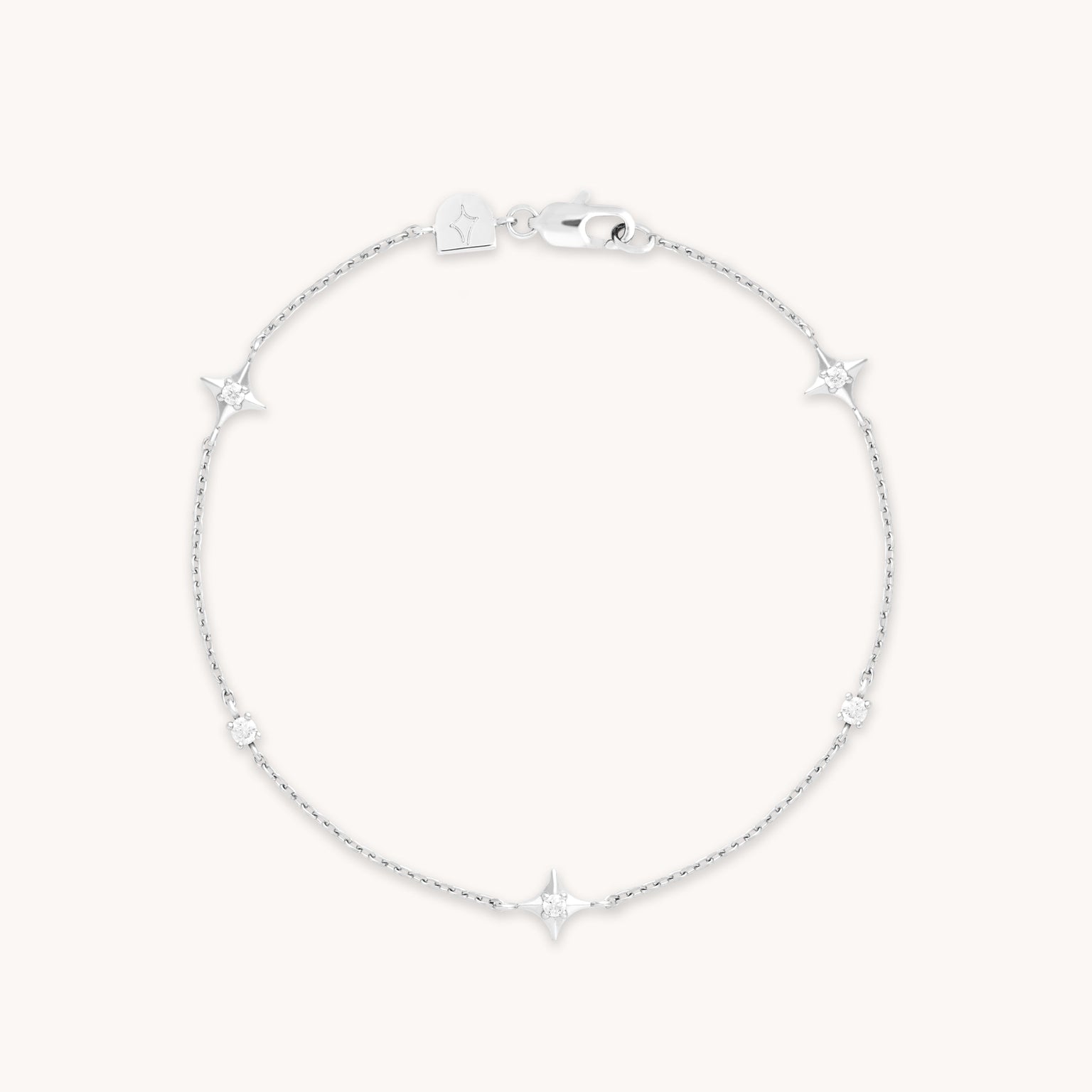 Bracelets - Cosmic Star Charm Bracelet in Silver - Charm Bracelet - Astrid & Miyu