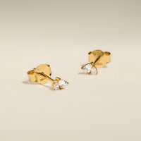 Pear Cluster Stud Earrings in Gold-Astrid & Miyu